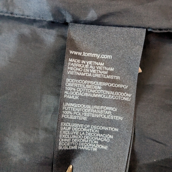 Tommy Hilfiger Navy Blue Utility Jacket Womens Large, Military Gorpcore Boho NEW - Picture 3 of 15